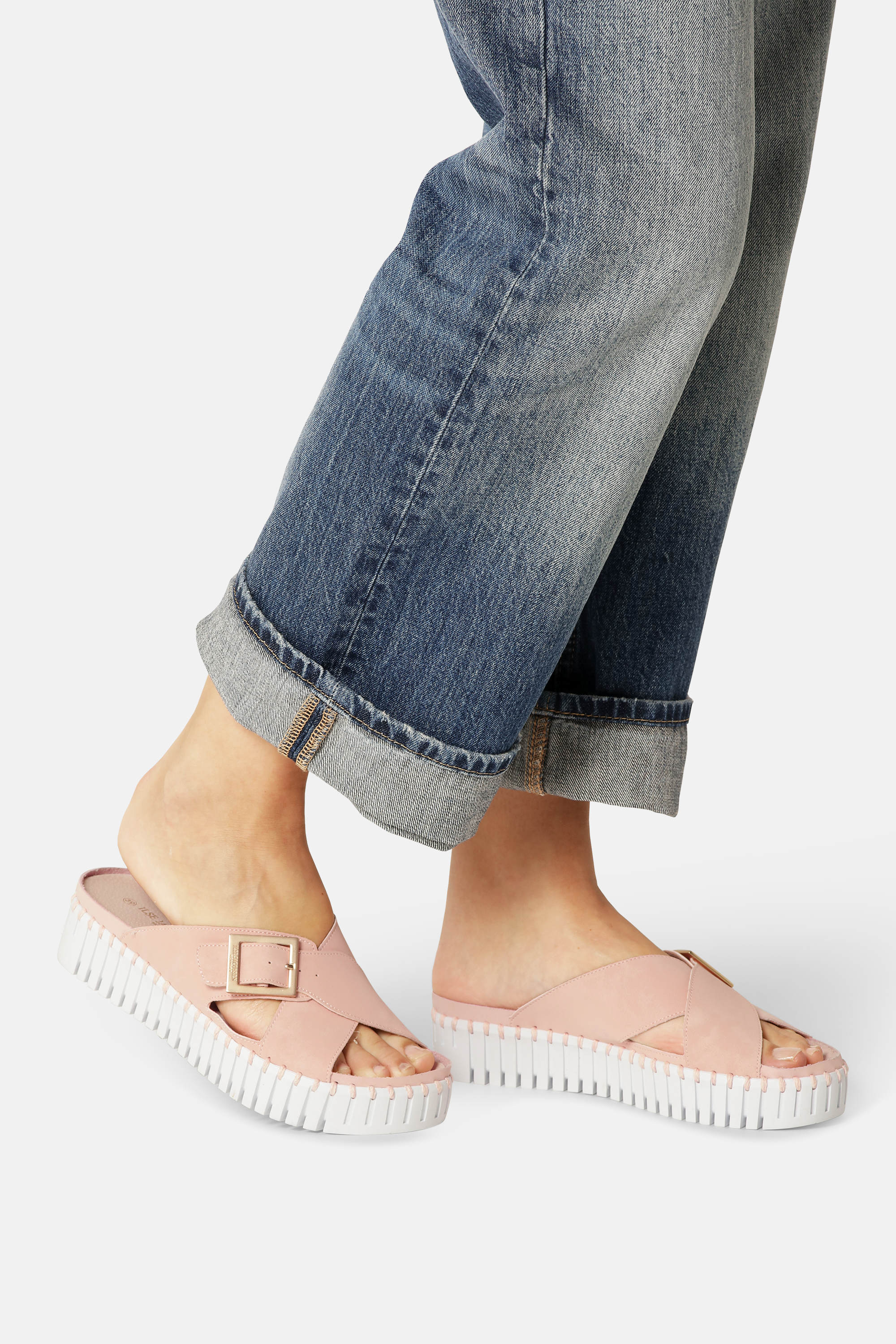 Sandaler Crossover - Adobe Rose White